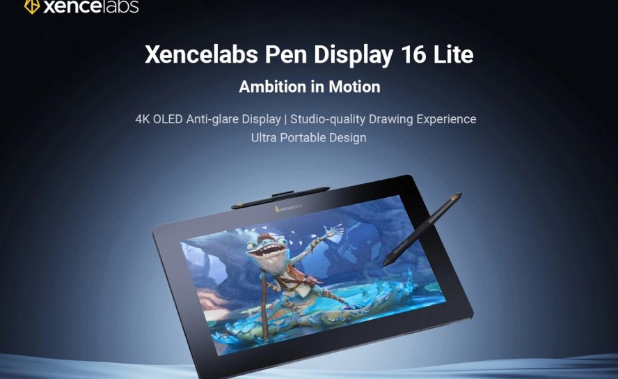 Искусство в движении: Xencelabs выпускает 4K OLED-дисплей Pen Display 16 Lite, вдохновленный Pixar и новаторской анимацией