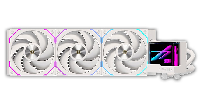 Дебют Einarex: представлена СВО Vertex 360 с дизайном "Бесконечное зеркало" и высоким статическим давлением вентиляторов