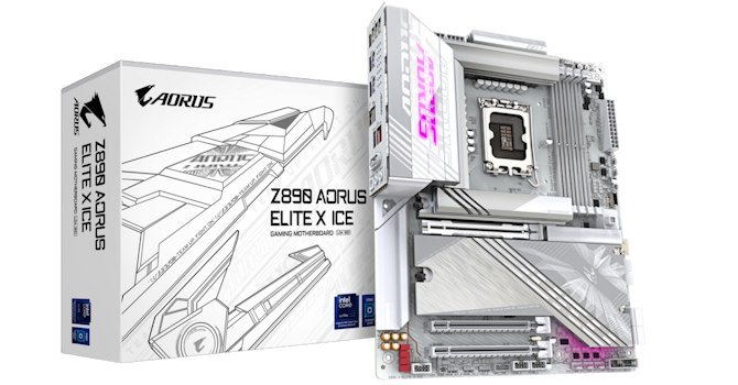 Скидка на флагман: Gigabyte Z890 Aorus Elite X Ice — готовая платформа для Intel Arrow Lake с Thunderbolt 4 и Wi-Fi 7