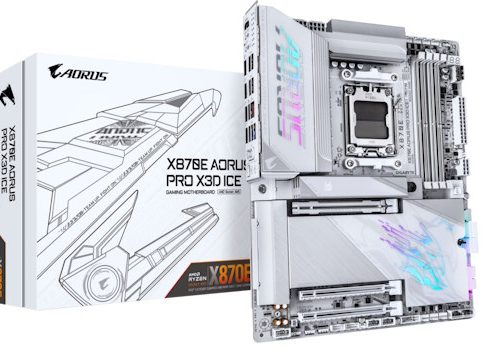 Лед и пламя: Gigabyte X870E Aorus Pro X3D Ice — материнская плата, рожденная для разгона V-Cache процессоров