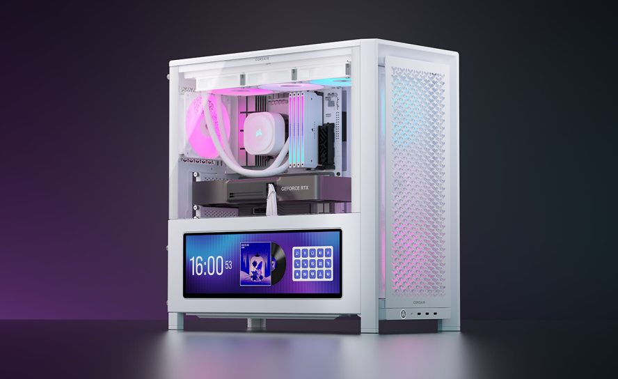 Corsair представила обновленный корпус FRAME 4000D LCD RS ARGB с большим сенсорным дисплеем XENEON EDGE