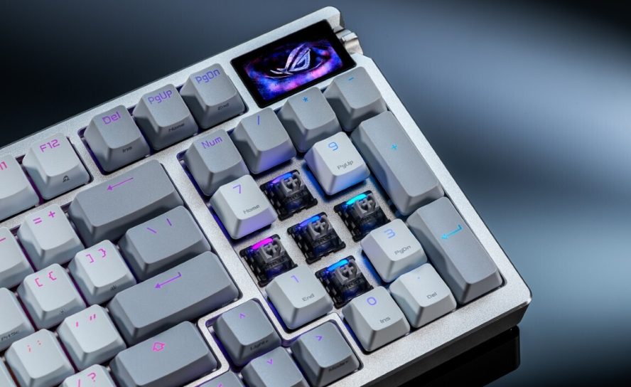 ASUS ROG представила клавиатуру Azoth 96 HE с магнитными свичами нового поколения и частотой опроса 8000 Гц