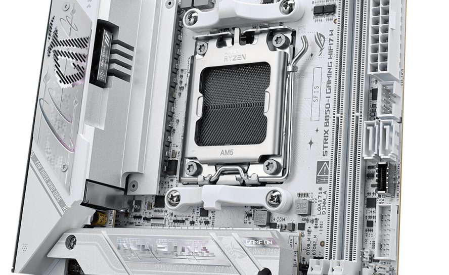 ASUS готовит белую версию мини-материнской платы ROG Strix B850-I Gaming WiFi7 — страница модели уже появилась на сайте