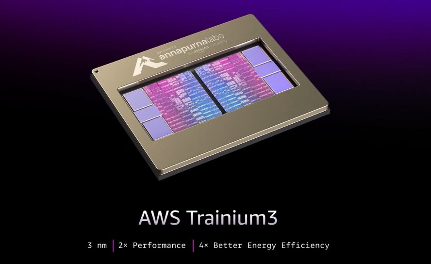 AWS представила Trainium3 — собственный ASIC нового поколения для ускорения обучения ИИ