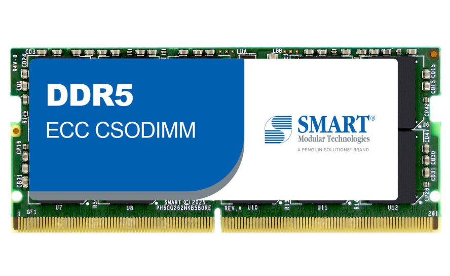 Penguin Solutions представила 64-гигабайтный модуль DDR5-6400 ECC CSODIMM для промышленных и высокопроизводительных систем