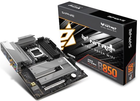Sapphire возвращается на рынок материнских плат: Nitro+ B850A Wi-Fi 7 пытается пробиться в конкурентный сегмент AM5