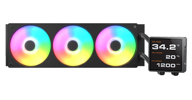 Cougar Poseidon Vistek PRO ARGB 360: жидкостная система охлаждения с крупным IPS-дисплеем и улучшенной установкой вентиляторов