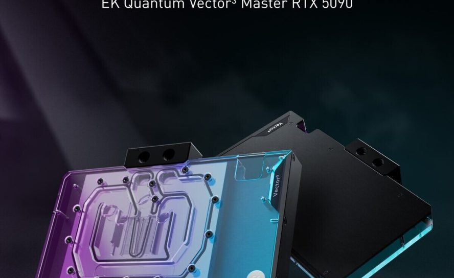 EK представила водоблок EK-Quantum Vector³ Master RTX 5090 для карт Gigabyte AORUS
