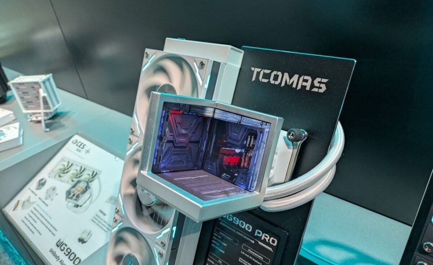 TCOMAS представила на CES 2026 необычные СЖО для процессоров — с тремя LCD-экранами и без дисплеев
