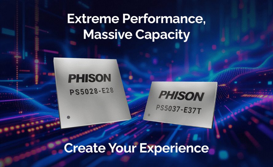 Phison представила на CES 2026 контроллер E37T PCIe Gen 5 для компактных устройств