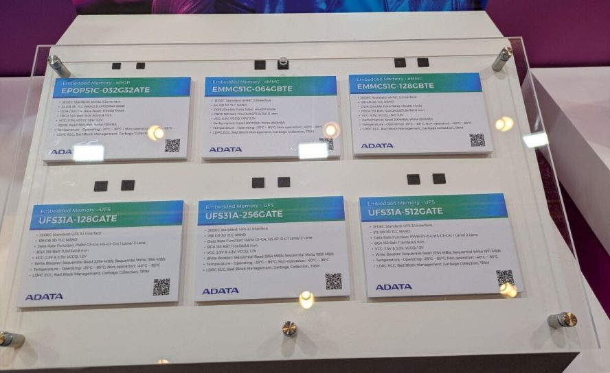 ADATA показала на CES 2026 быстрые SD Express-карты и новые решения встроенной памяти