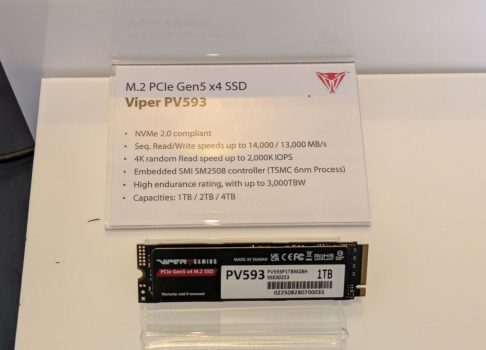 Patriot Memory показала на CES 2026 флагманские PCIe 5.0 SSD Viper с рекордной скоростью без DRAM