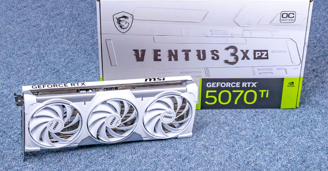 MSI GeForce RTX 5070 Ti Ventus 3X PZ: новая скрытая подача питания и революционная графика Blackwell