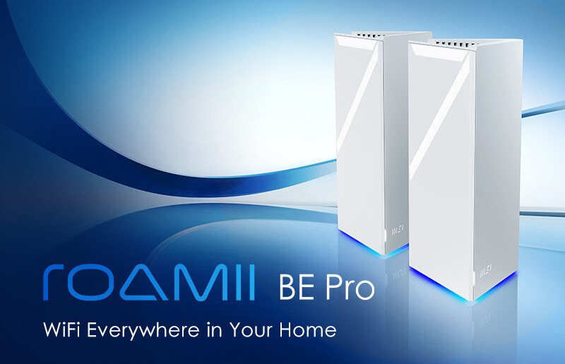 MSI представляет роутер-систему Roamii BE Pro с поддержкой Wi-Fi 7 для дома