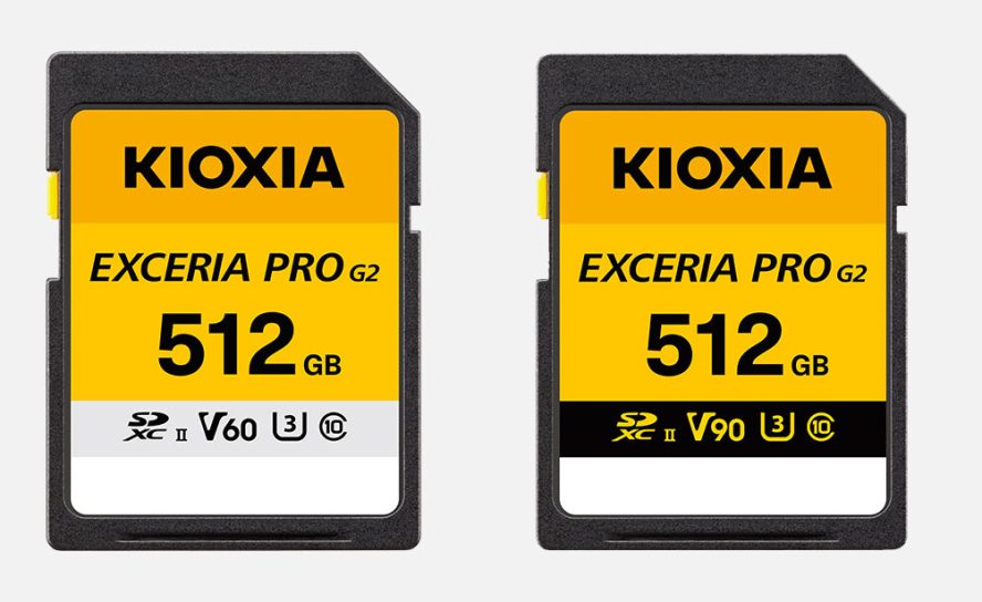 Kioxia представила карты памяти EXCERIA PRO G2 SDXC UHS-II для съёмки 8K-видео