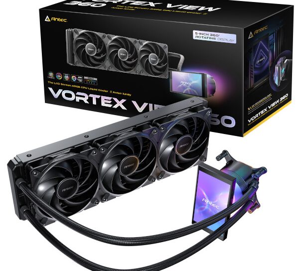 Antec представила VORTEX VIEW 360 — СЖО с LCD-дисплеем и поддержкой до 400 Вт TDP