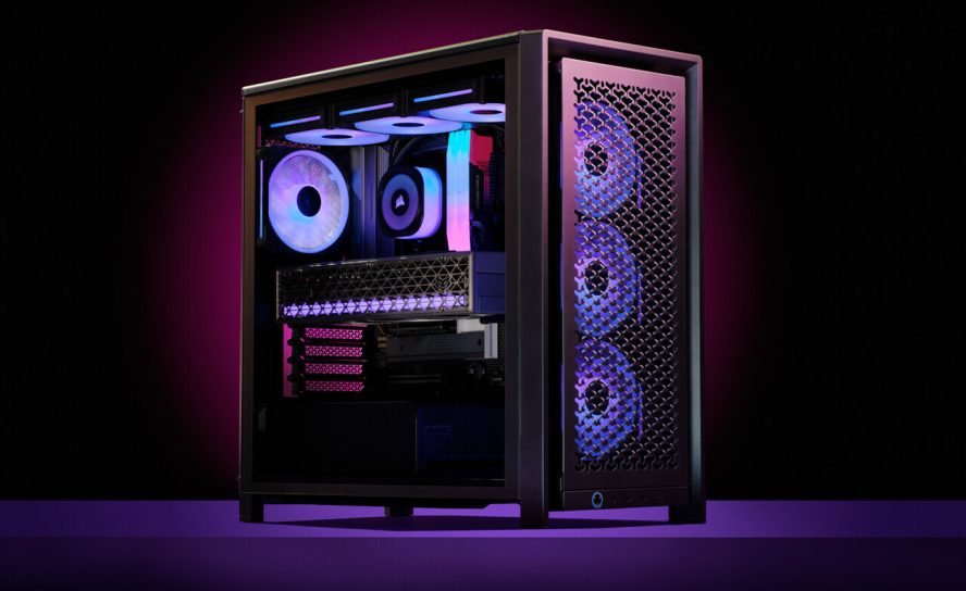 Corsair выпустила лимитированные корпуса FRAME 4000D Vault Series с эффектной меняющейся окраской