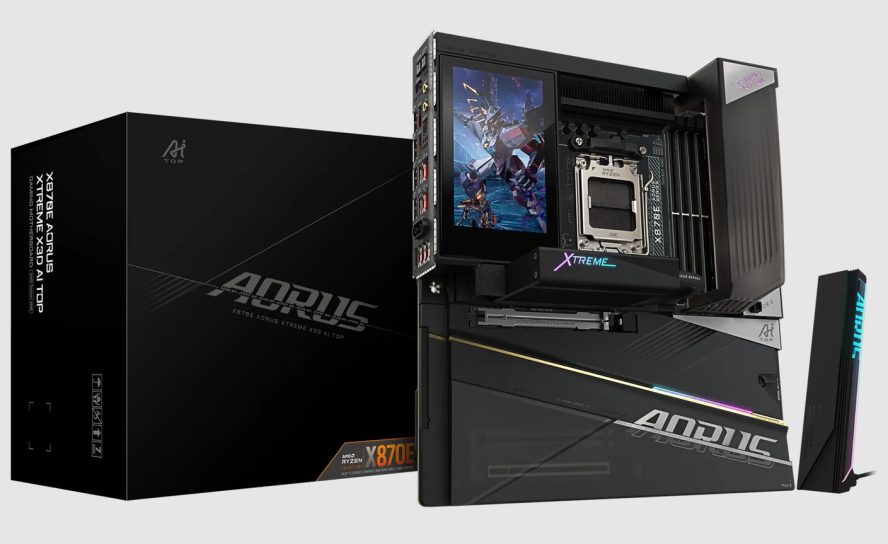 GIGABYTE начала продажи флагманской платы X870E AORUS XTREME X3D AI TOP для Ryzen X3D