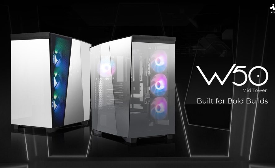 InWin представила корпус W50 с панорамным остеклением и фирменным W-дизайном