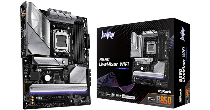 ASRock готовит доступную плату B850 LiveMixer Wi-Fi для AM5 с упором на баланс цены и возможностей