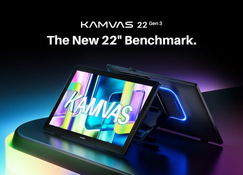 Huion представила графический дисплей Kamvas 22 (Gen 3) с экраном 2.5K и технологией PenTech 4.0