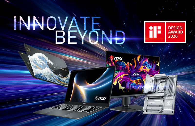 MSI завоевала четыре iF DESIGN AWARD 2026 за инновации в дизайне и интеграцию ИИ