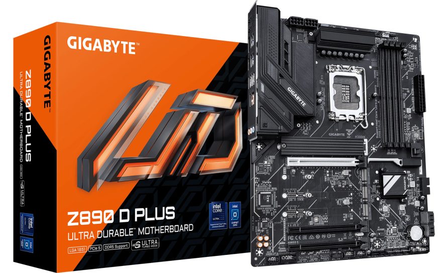 GIGABYTE представила Z890 D Plus — минималистичную плату на флагманском чипсете без лишних функций