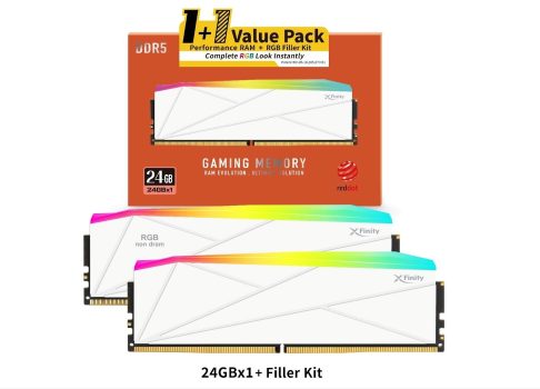 v-color представляет инновационные DDR5 комплекты 1+1 с RGB Filler для гибких апгрейдов AMD-систем