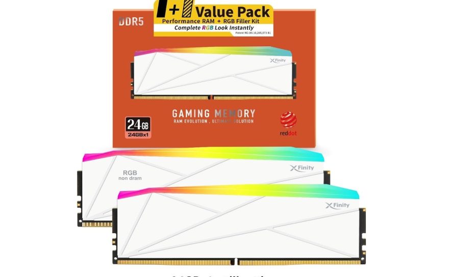 v-color представляет инновационные DDR5 комплекты 1+1 с RGB Filler для гибких апгрейдов AMD-систем