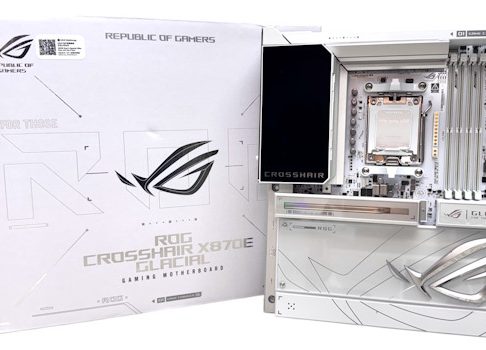 ASUS представила ROG Crosshair X870E Glacial — первую «ледяную» флагманскую плату для AMD AM5