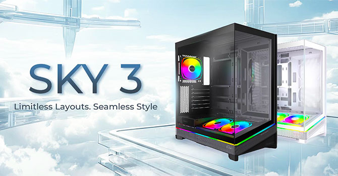Montech представила корпус Sky 3 с модульной конструкцией и поддержкой крупных GPU