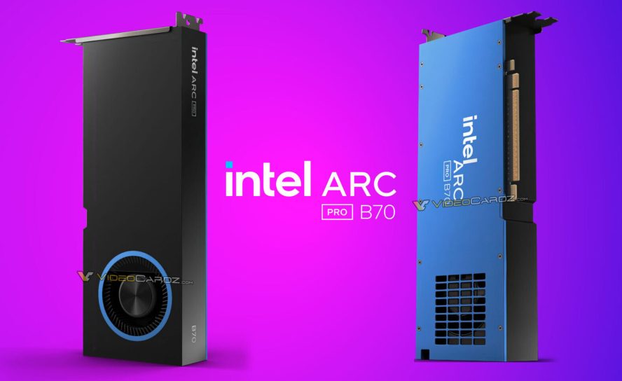 Intel готовит к запуску профессиональную видеокарту Arc Pro B70 на архитектуре Battlemage — первые изображения уже утекли в сеть