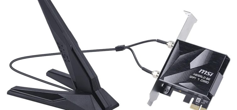 MSI представила сетевой адаптер Herald BE9400 с поддержкой Wi-Fi 7 и скоростью до 5,7 Гбит/с