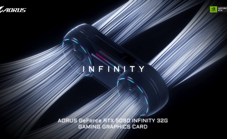 GIGABYTE представила AORUS GeForce RTX 5090 INFINITY — флагманскую видеокарту с «реактивным» охлаждением