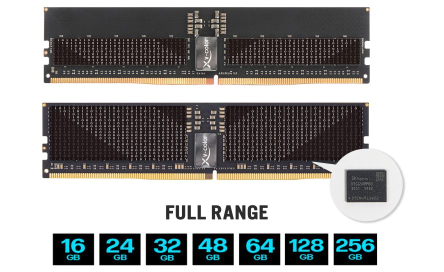 V-Color представила память DDR5 RDIMM для Intel Xeon 6: до 9600 MT/s и 256 ГБ на модуль