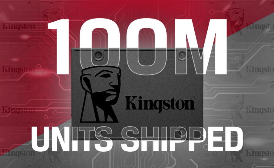 Kingston продала более 100 миллионов SSD A400: бюджетный накопитель стал одним из самых популярных в мире