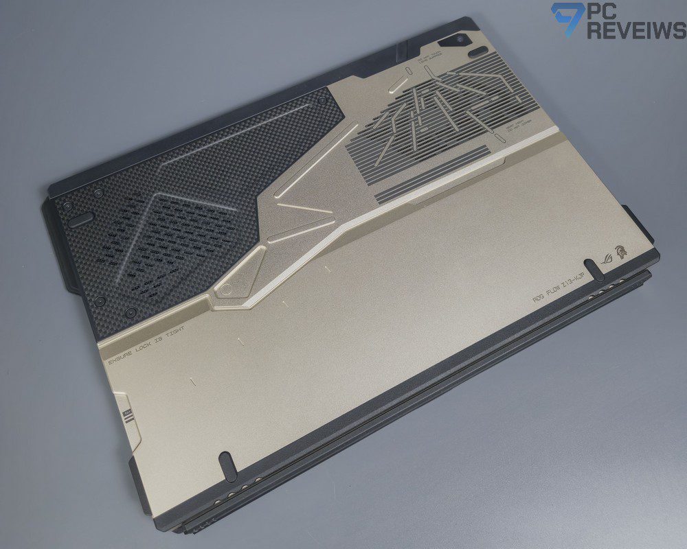 Корпус ROG Flow Z13-KJP из алюминия с декоративными элементами и премиальной отделкой