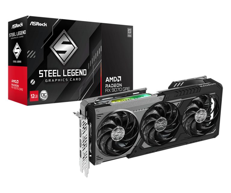 Видеокарта ASRock Radeon RX 9070 GRE Steel Legend Dark