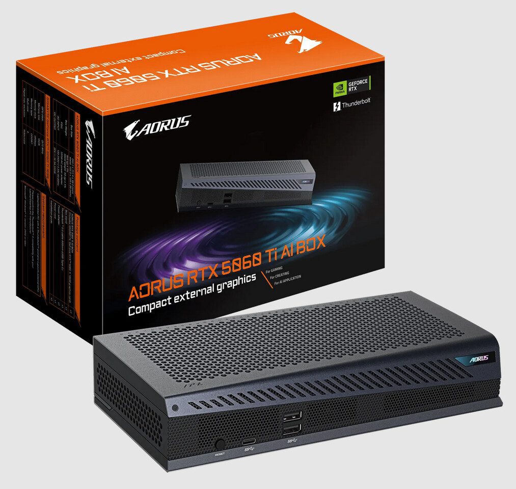 Внешняя видеокарта AORUS GeForce RTX 5060 Ti AI BOX