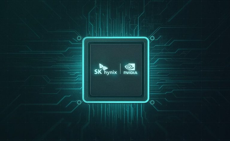 SK hynix и NVIDIA логотип