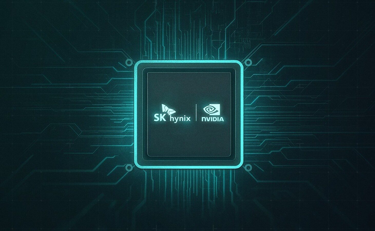 SK hynix и NVIDIA логотип