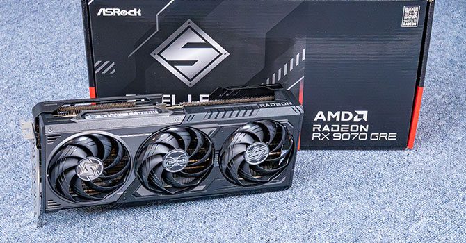 Видеокарта ASRock Radeon RX 9070 GRE Steel Legend
