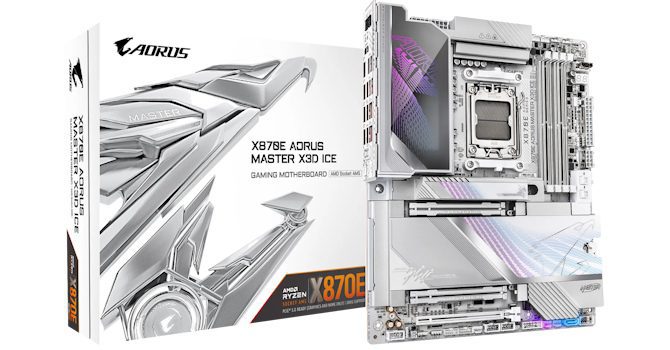 Материнская плата GigabyteX870E Aorus Master X3D Ice