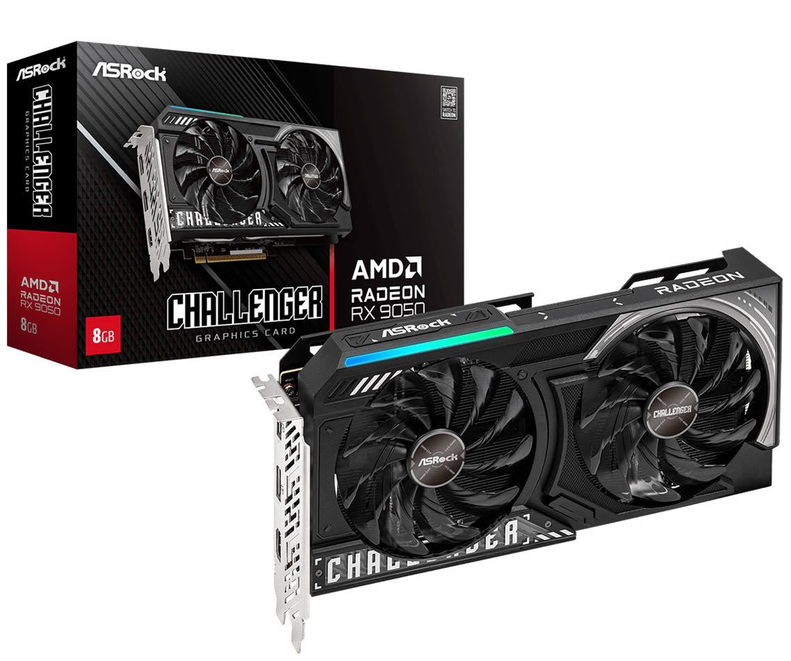 Видеокарта ASRock Radeon RX 9050 Challenger