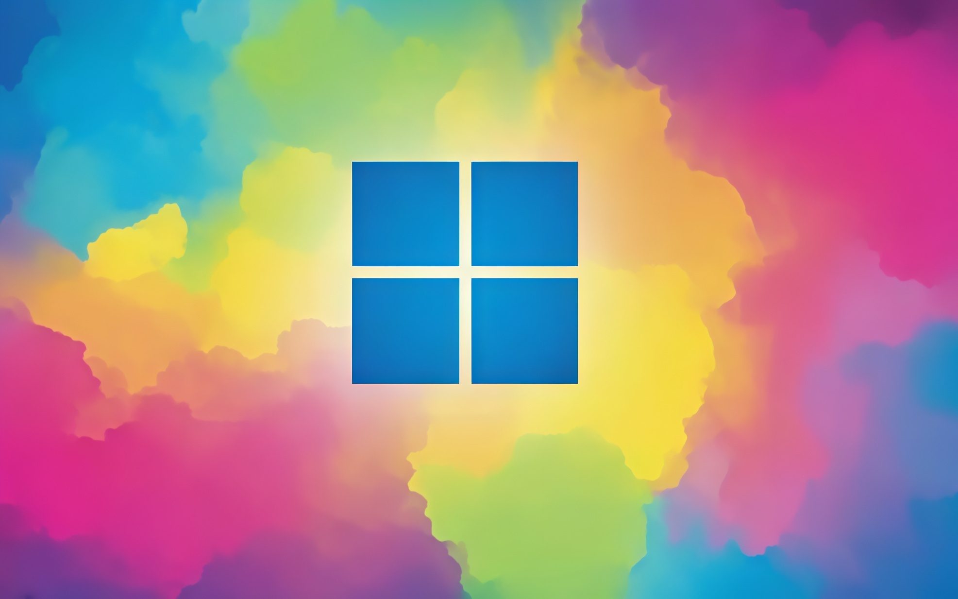 Логотип Windows 11 на фоне обновления версии 26H2