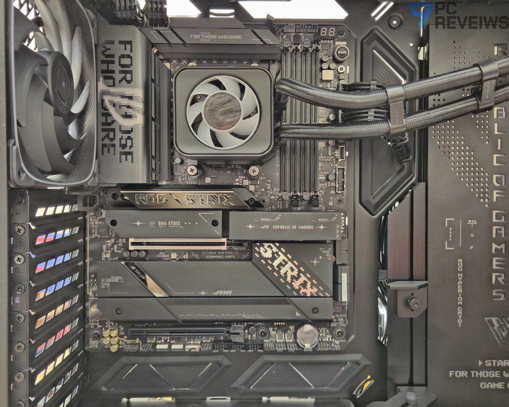 Тестовый стенд для обзора ROG Astral LC RTX 5090: Ryzen 7 9800X3D, 32 ГБ DDR5, материнская плата с PCIe 5.0