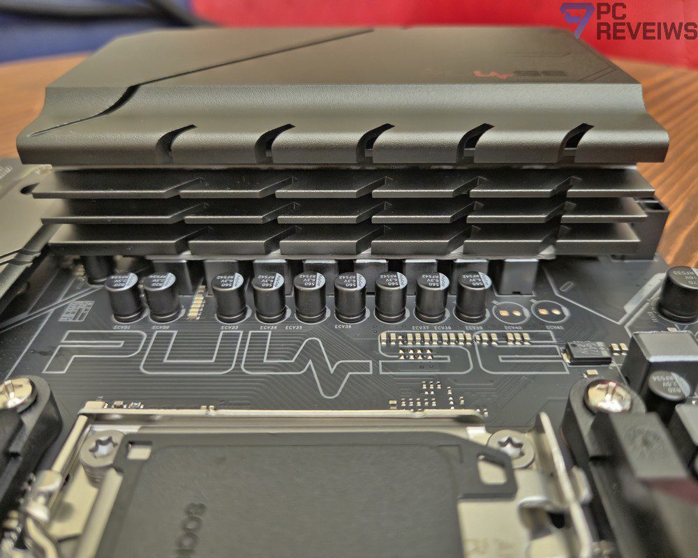 Подсистема питания Sapphire PULSE B850M WIFI с DrMOS Monolithic Power Systems и схемой питания 7+2+1.