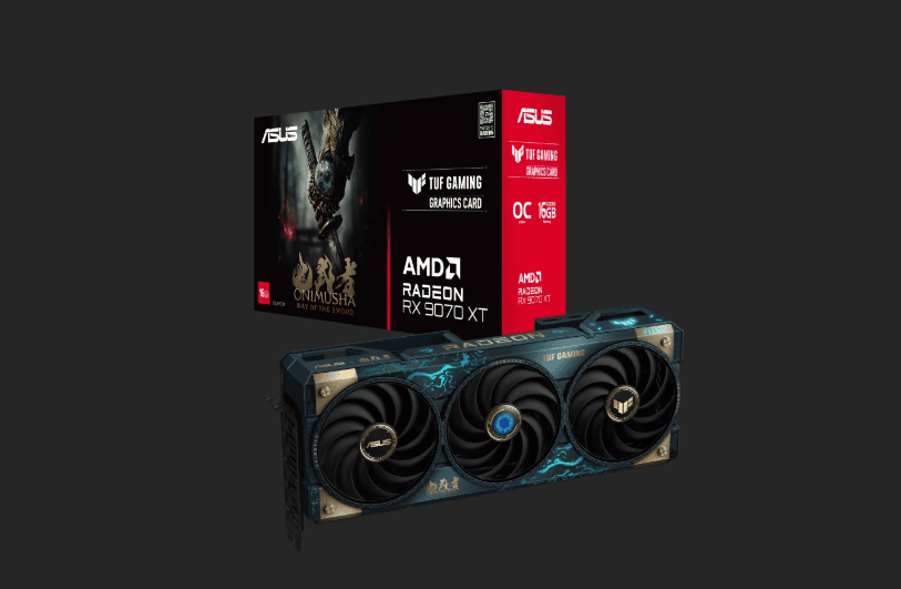 Лимитированная видеокарта ASUS TUF RX 9070 XT в стиле Onimusha