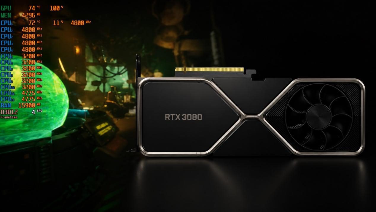 Тест DLSS 5 на видеокарте RTX 3080 с падением до 4 fps