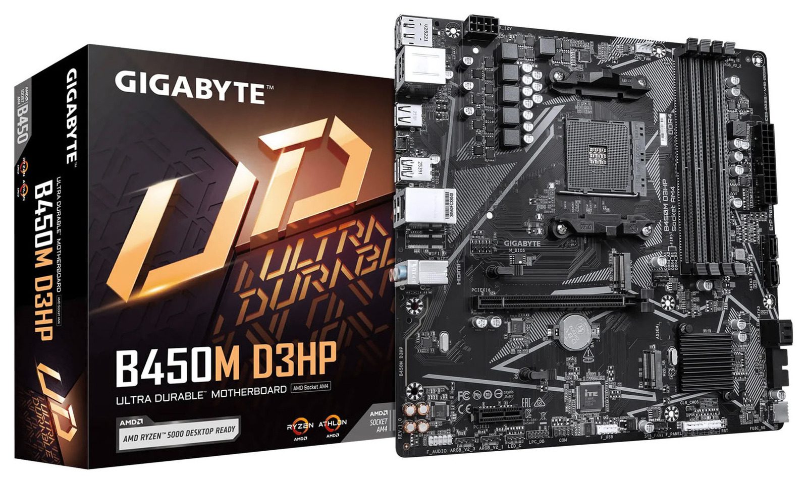 Материнская плата GIGABYTE B450M D3HP